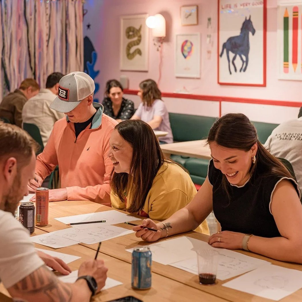 Drink & Draw: Friday Night Social Art Club 1